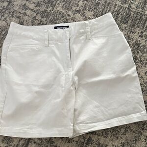 Lands' End Women's Classic White Bermudas